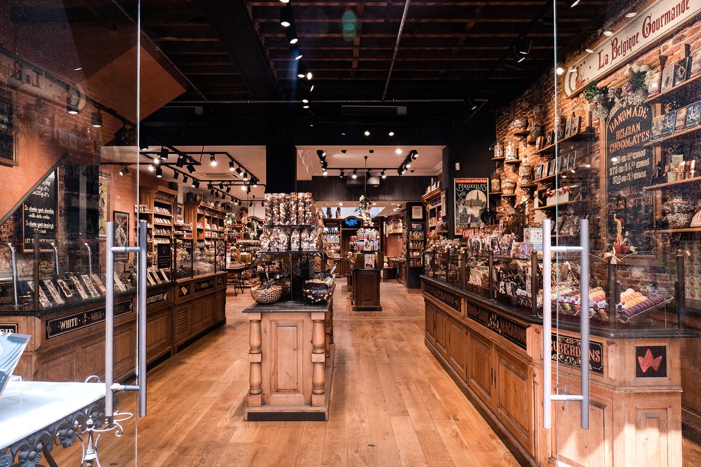 Interior of La Belgique Gourmande on Rue de la Colline in Brussels