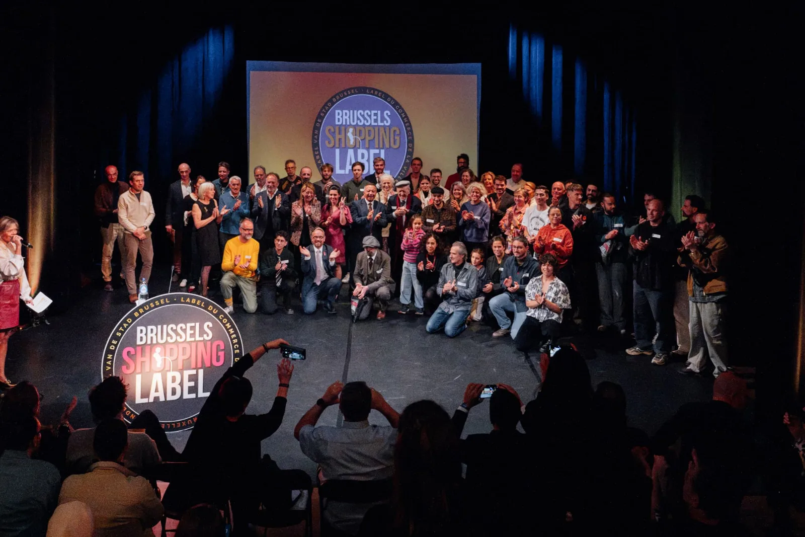 The businesses gathered for the Brussels Shopping Label 2026.