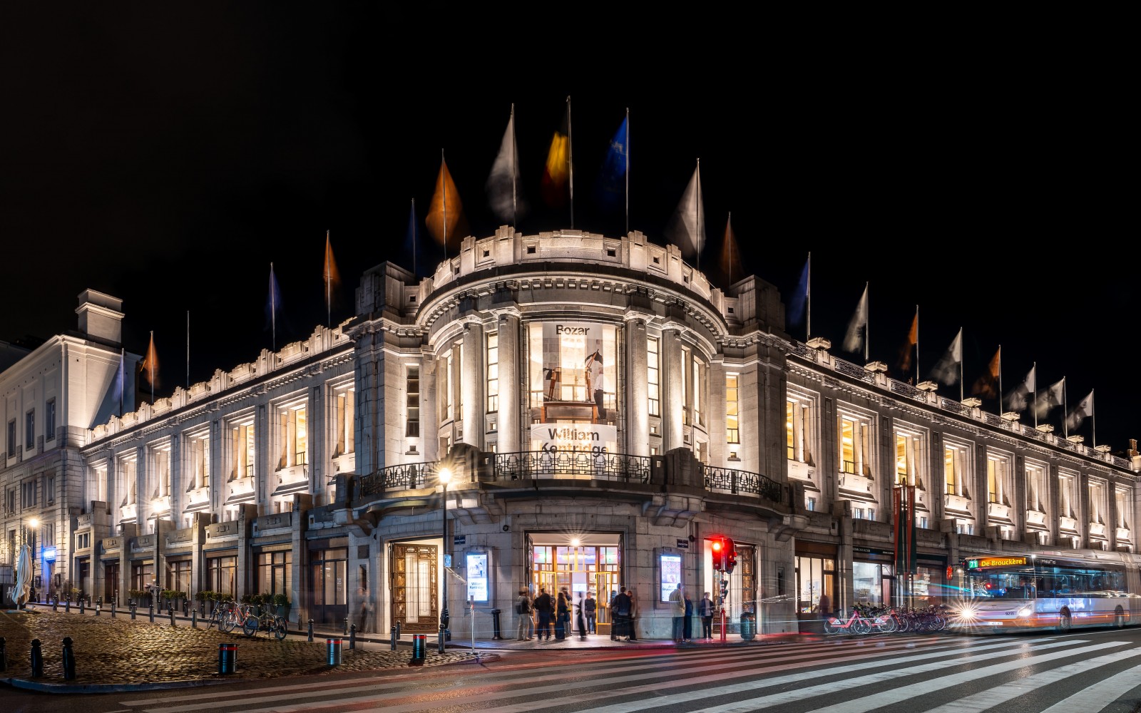 Illuminated Brussels heritage — official Beliris photograph