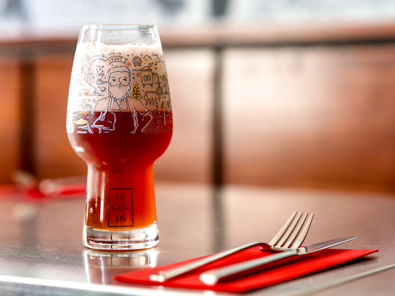 A Belgian craft beer served at Big Mama