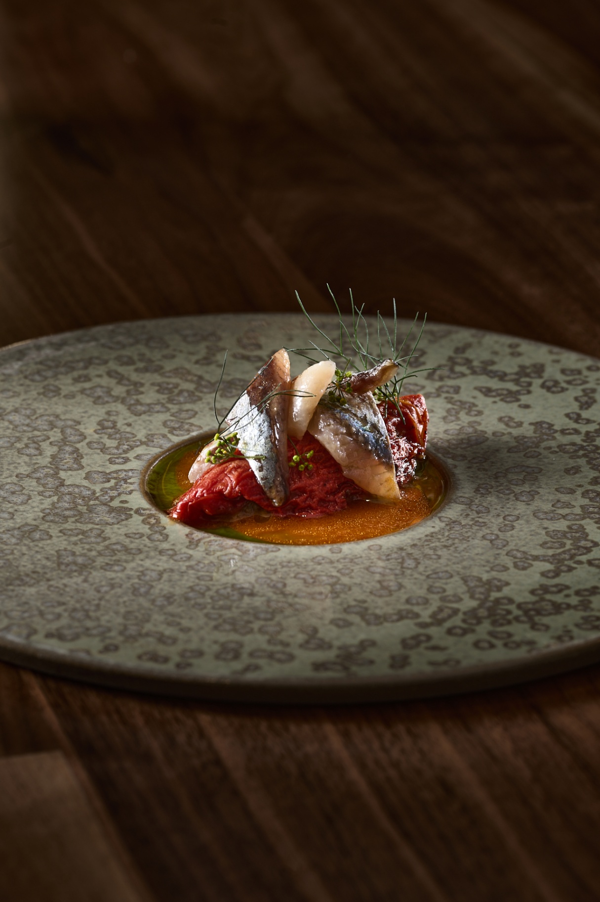 Sardine, confit tomato and fennel