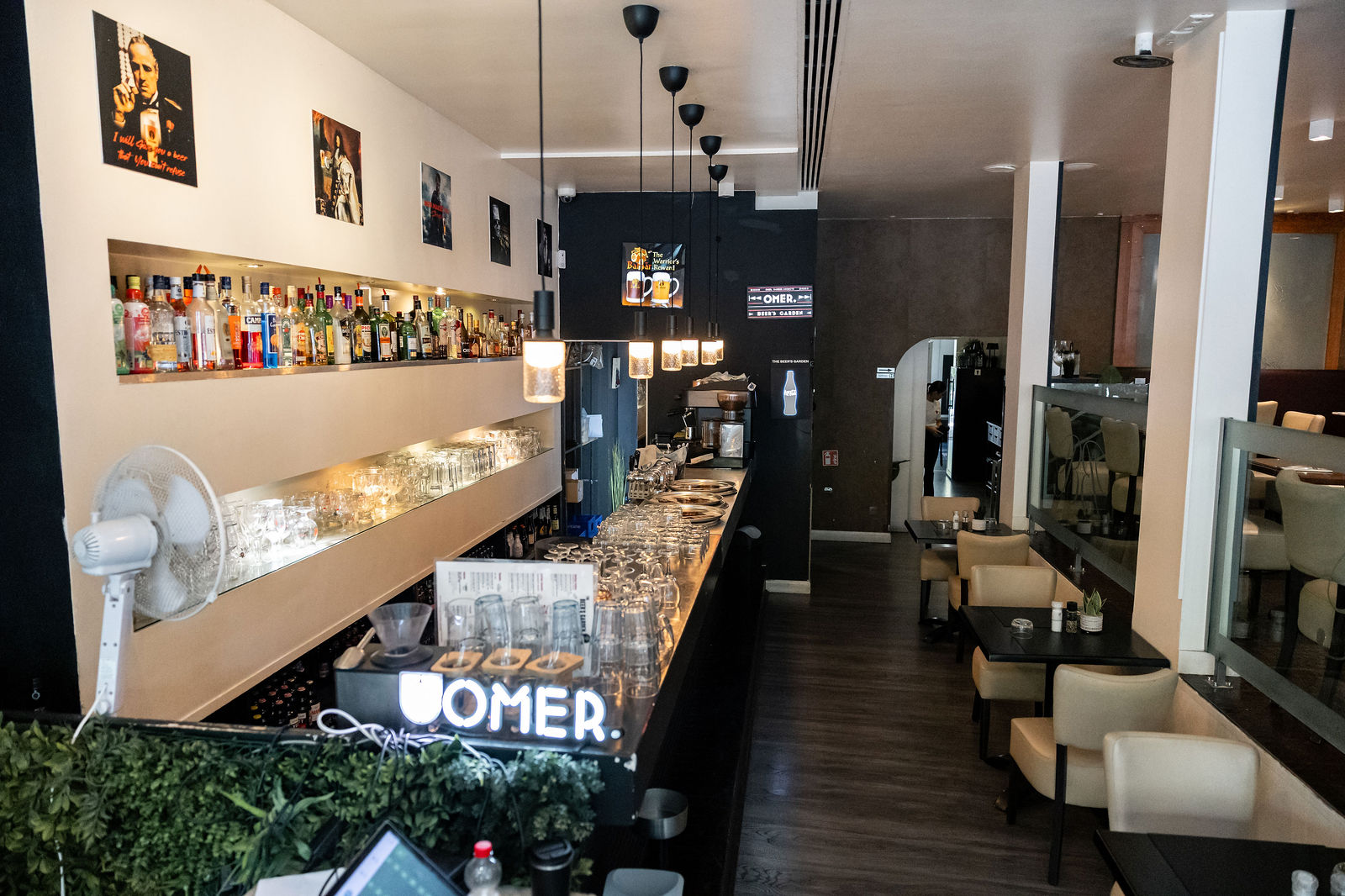 Bar intérieur du Beer’s Garden