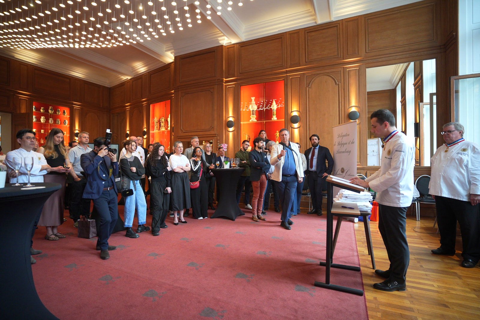 The audience gathered in the halls of the Brewers House during the ceremony