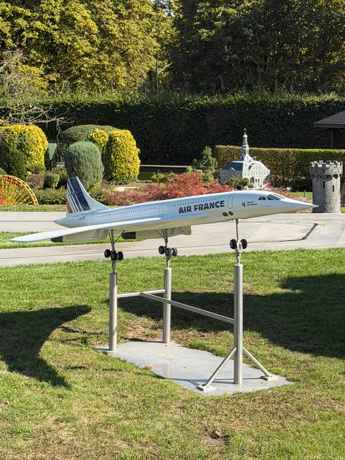 Le Concorde aux couleurs d’Air France, miniature, à Mini-Europe