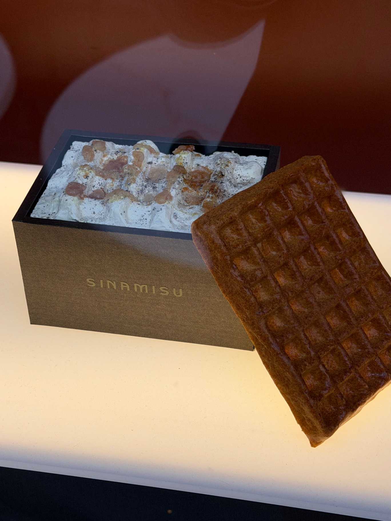 Tiramisu Sinamisu au spéculoos avec sa gaufre caramélisée