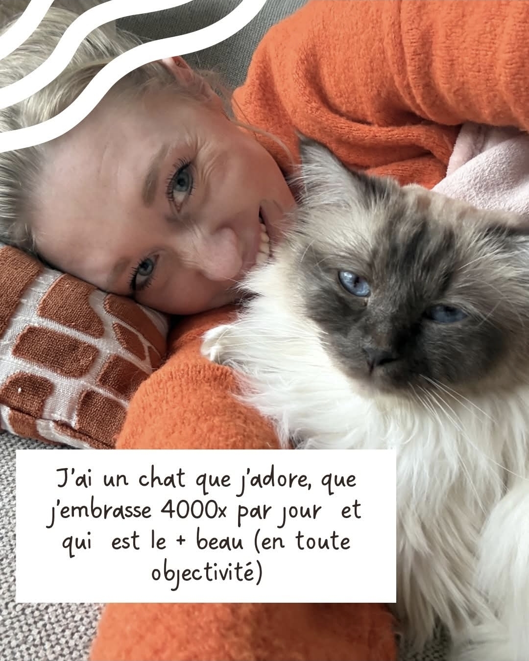 Lara met haar kat